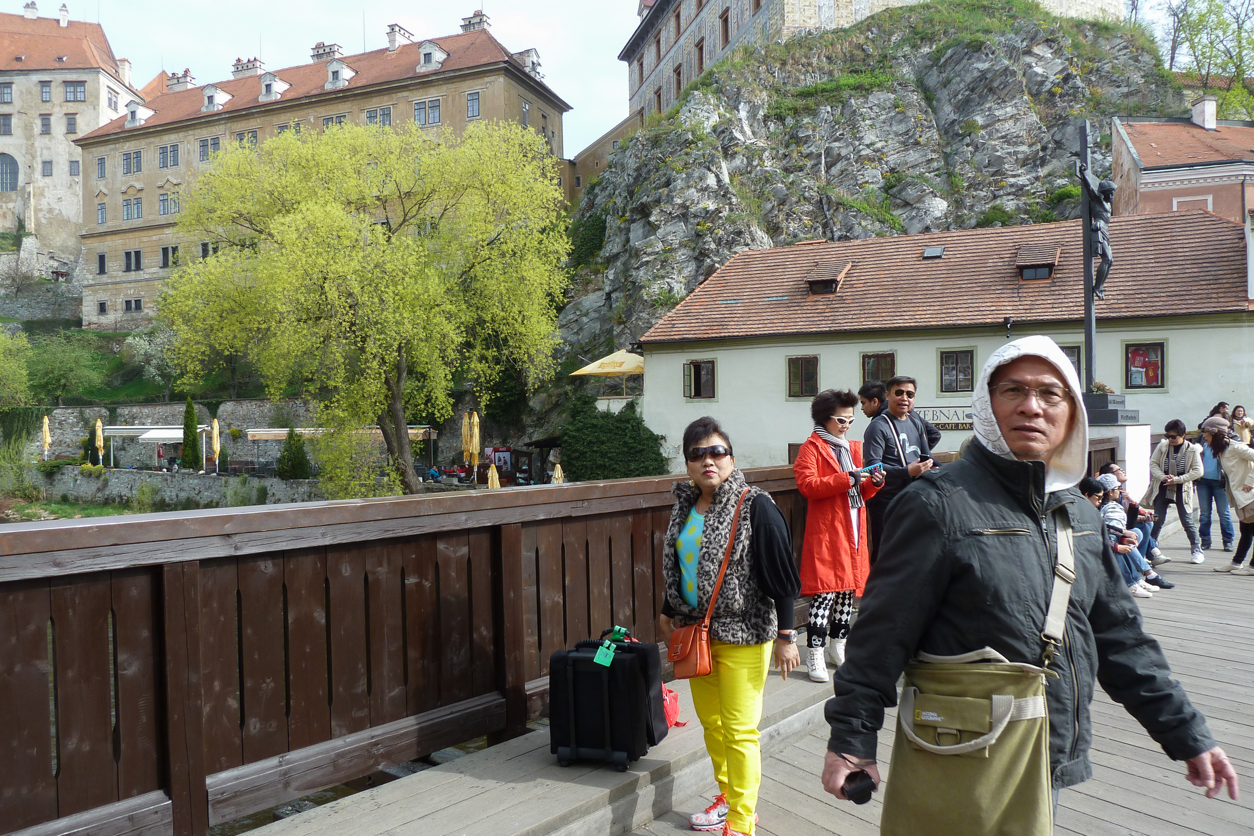 Touristenansturm in Krumlov